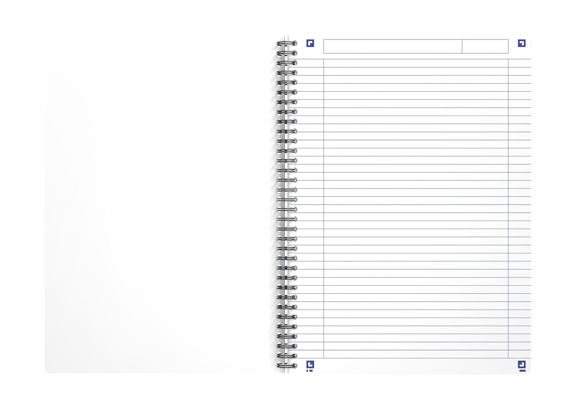 Spiraalblok Oxford My Rec'Up A4 lijn 180 pagina's 80gr assorti 8