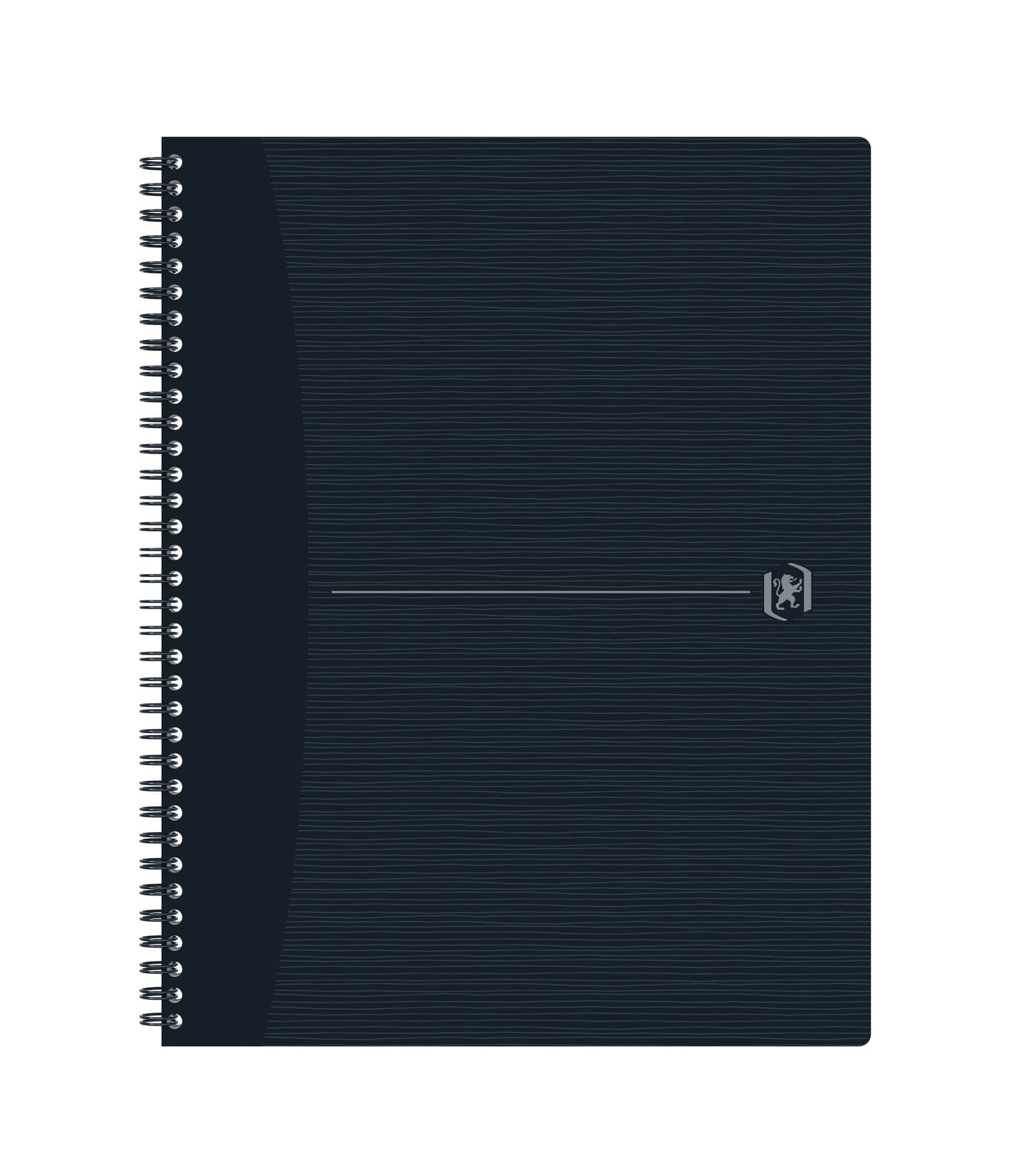 Spiraalblok Oxford Origin A4+ ruit 5x5mm 140 pagina's 80gr zwart
