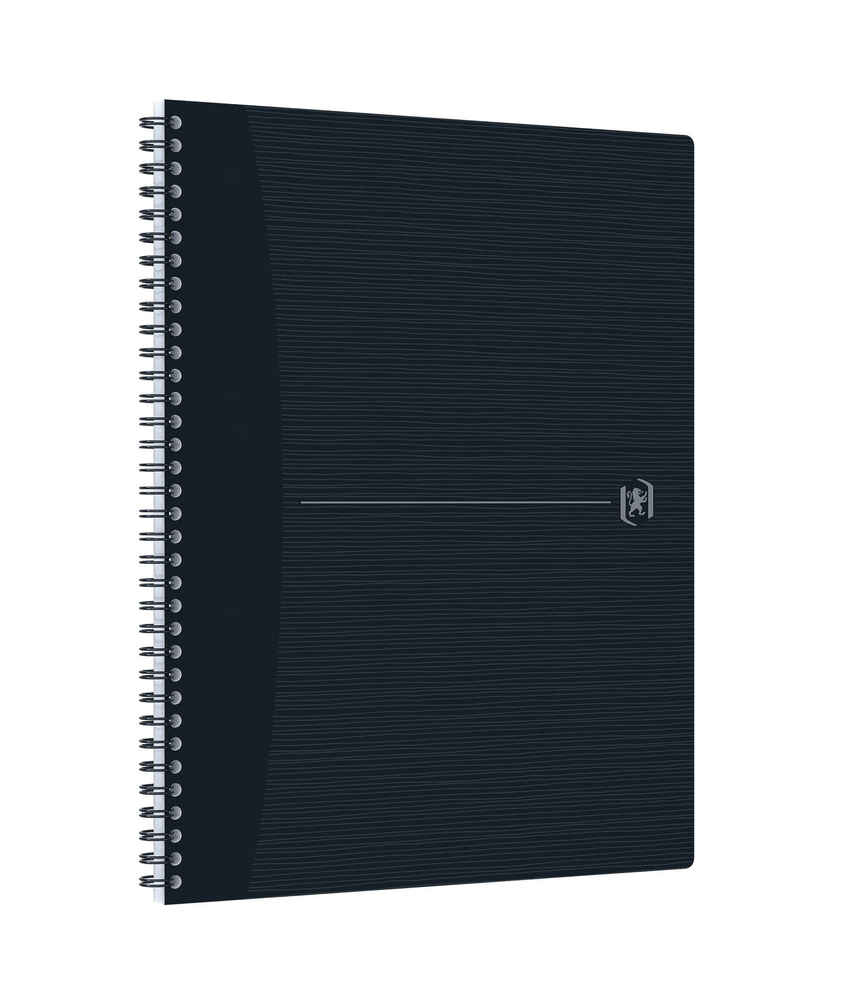 Spiraalblok Oxford Origin A4+ ruit 5x5mm 140 pagina's 80gr zwart 2