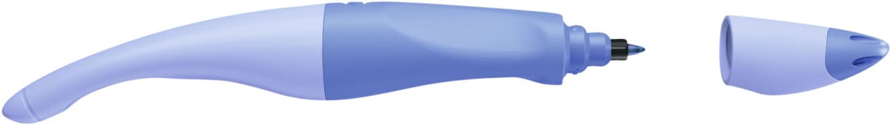 Rollerpen STABILO Easyoriginal  linksh M pastel luchtig blauw blister 2