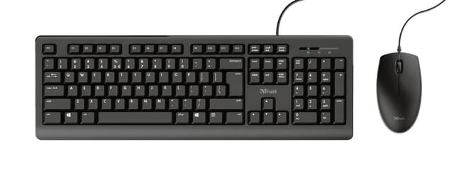 Toetsenbord Trust Primo + muis QWERTY zwart 2