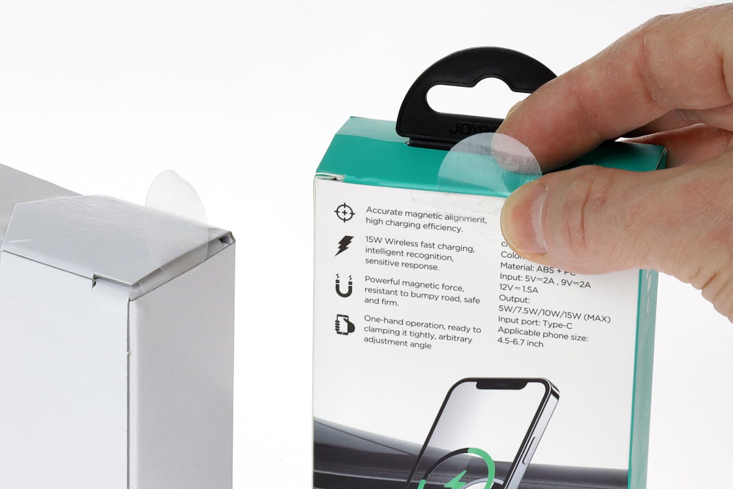 Etiket Rillprint 25mm op rol transparant 500 stuks 5