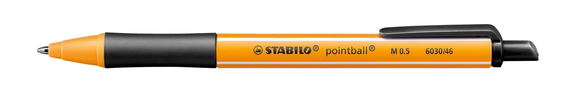 Balpen STABILO pointball 6030/46 medium zwart blister à 2 stuks 2