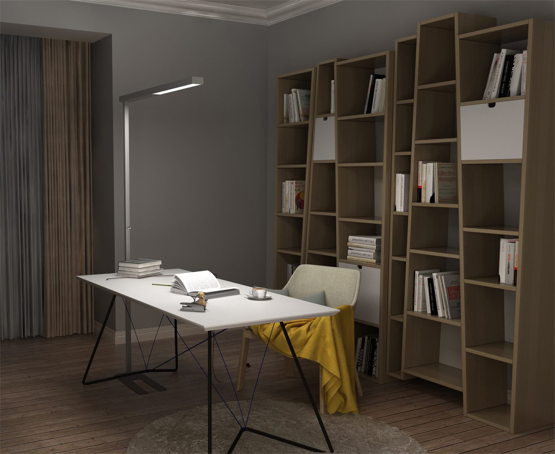 Vloerlamp Unilux Stratus led grijs 5