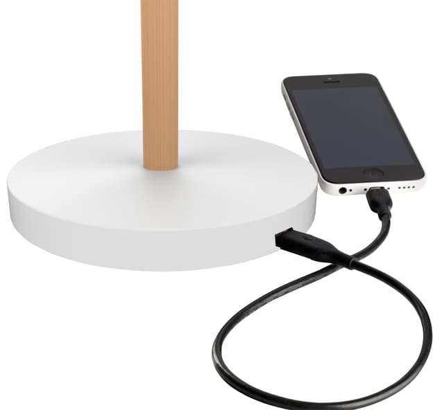 Bureaulamp Unilux Vicky led hout wit 3