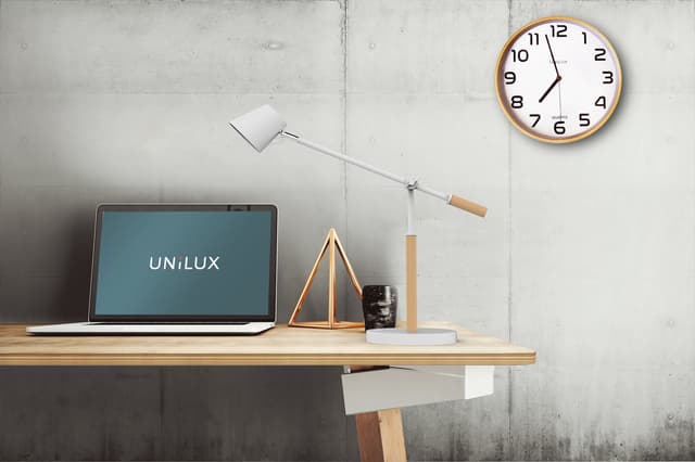 Wandklok Unilux Baltic hout wit 3