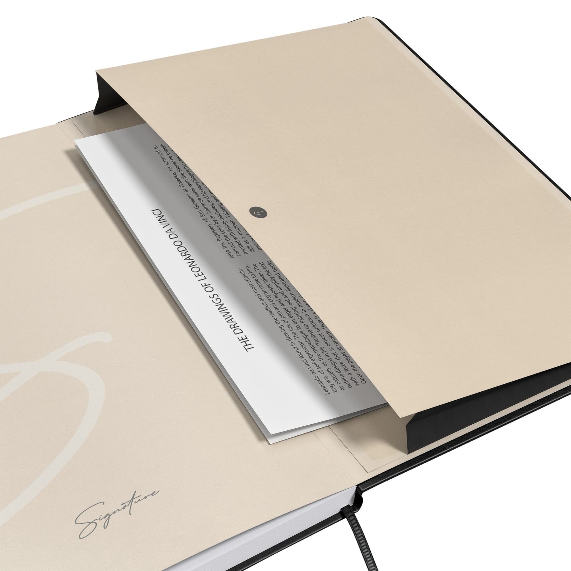 Notitieboek Oxford Signature A5 lijn 80vel zwart 5