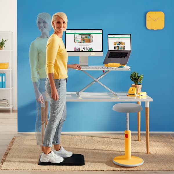 Laptopstandaard Leitz Ergo Cosy verstelbaar recyled grijs 13