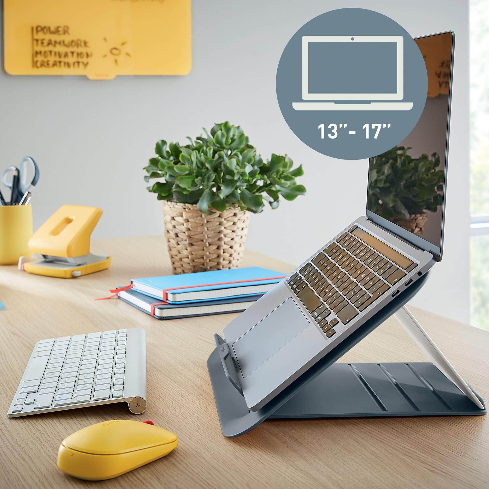 Laptopstandaard Leitz Ergo Cosy verstelbaar recyled grijs 6