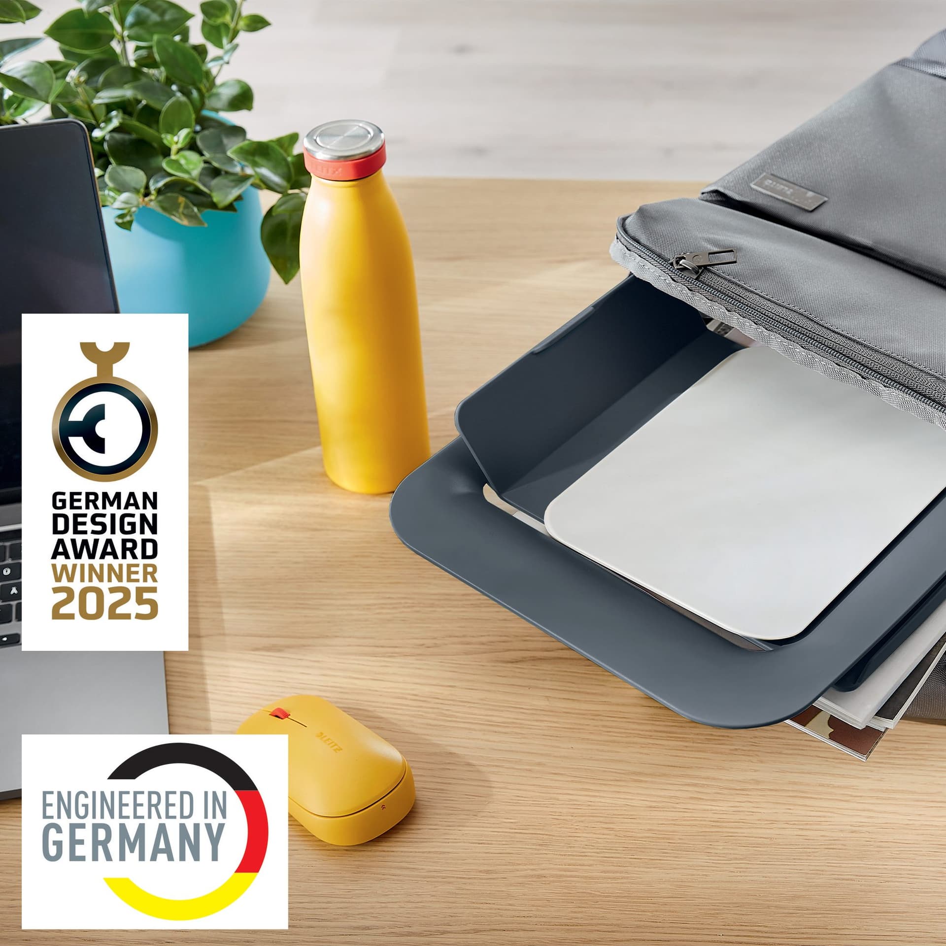 Laptopstandaard Leitz Ergo Cosy verstelbaar recyled grijs 10