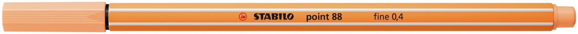 Fineliner STABILO point 88/25 fijn pastel oranje 2