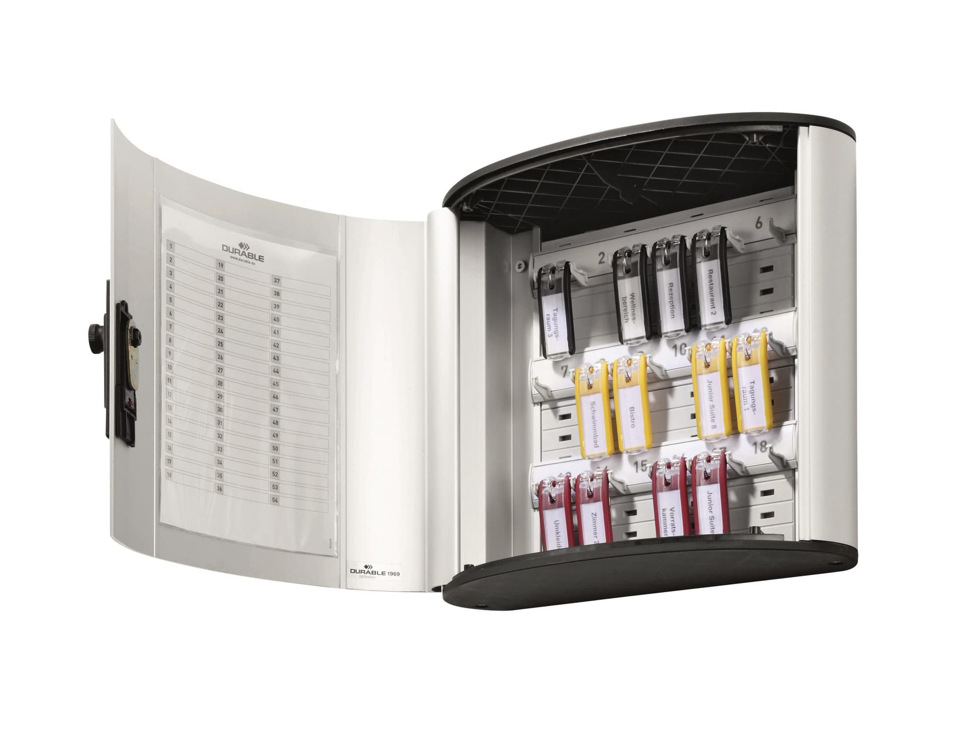 Sleutelkast Durable 54haken met cijferslot+inwerp 2