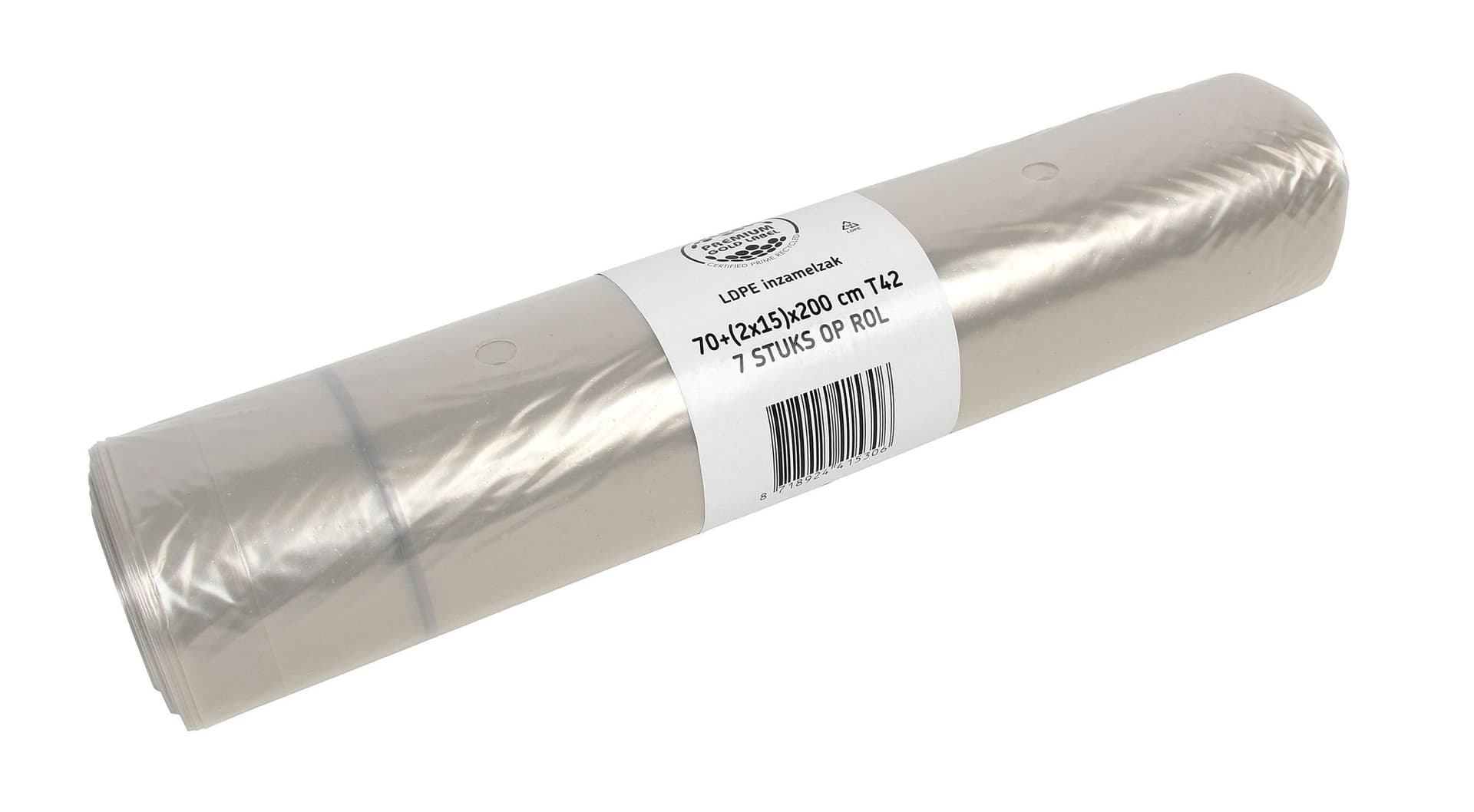 Afvalzak Cleaninq perforatie en sluitlint 400 liter doos à 84 stuks