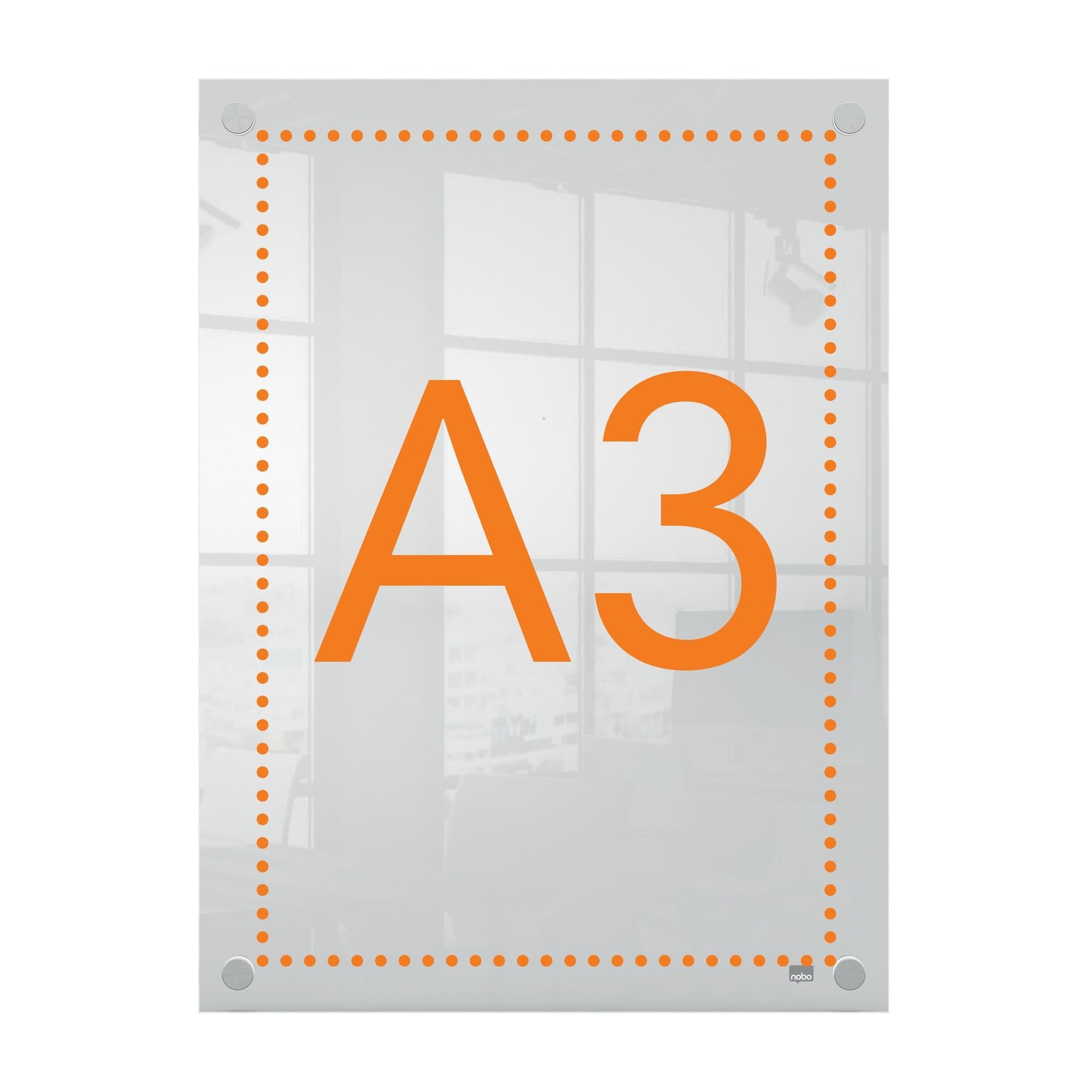 Infobord Nobo Premium Plus A3 acryl wand 3