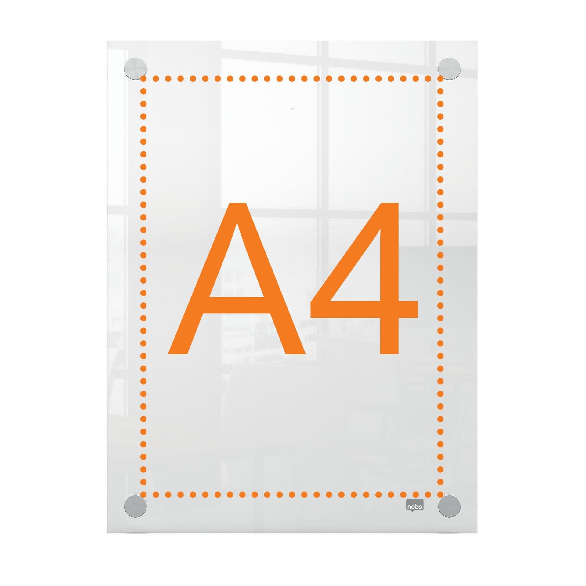 Infobord Nobo Premium Plus A4 acryl wand 3
