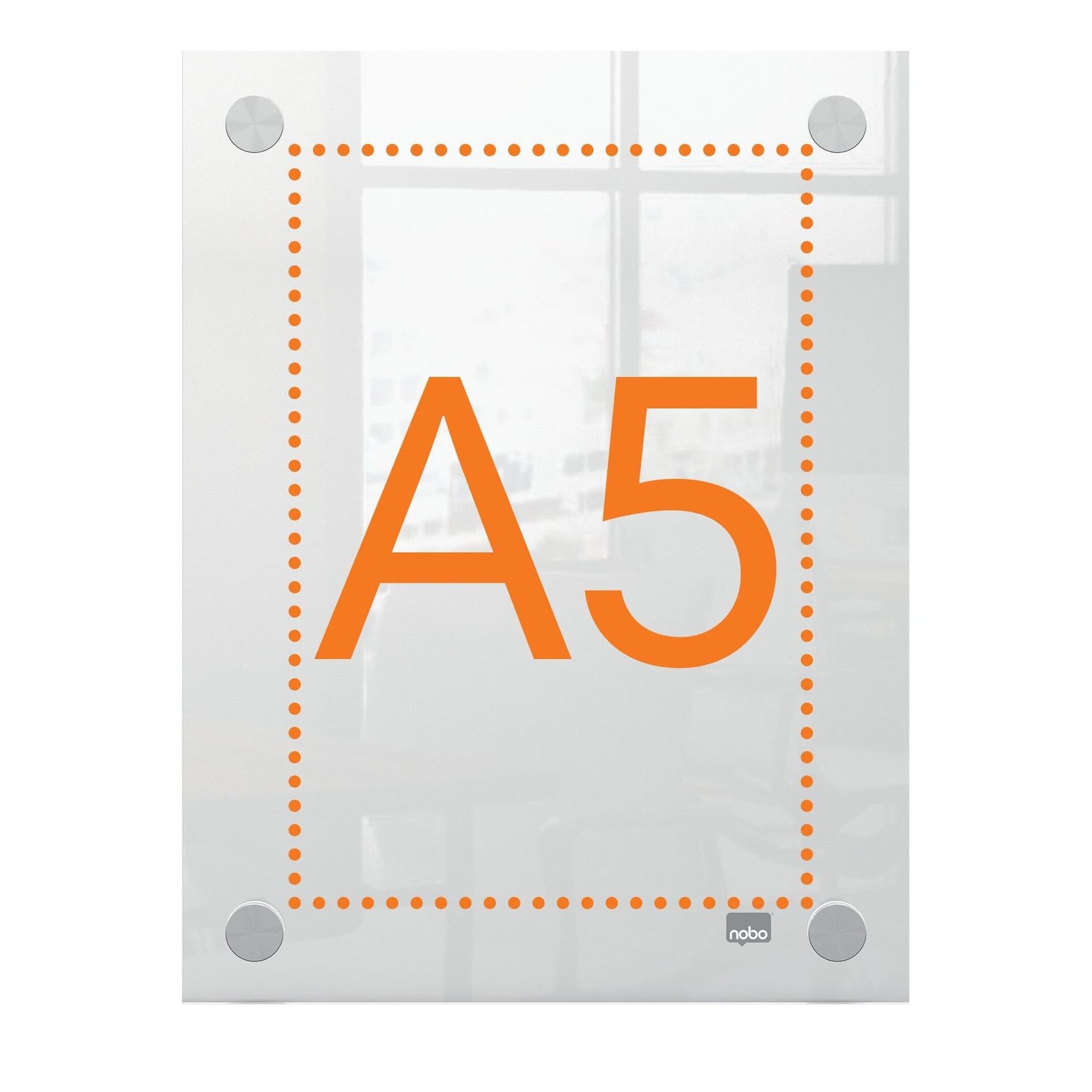 Infobord Nobo Premium Plus A5 acryl wand 2