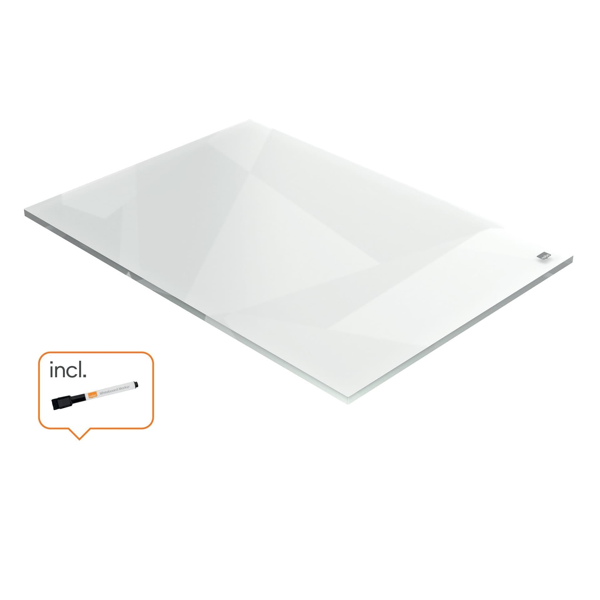 Notitiebord Nobo transparant acryl A4 3