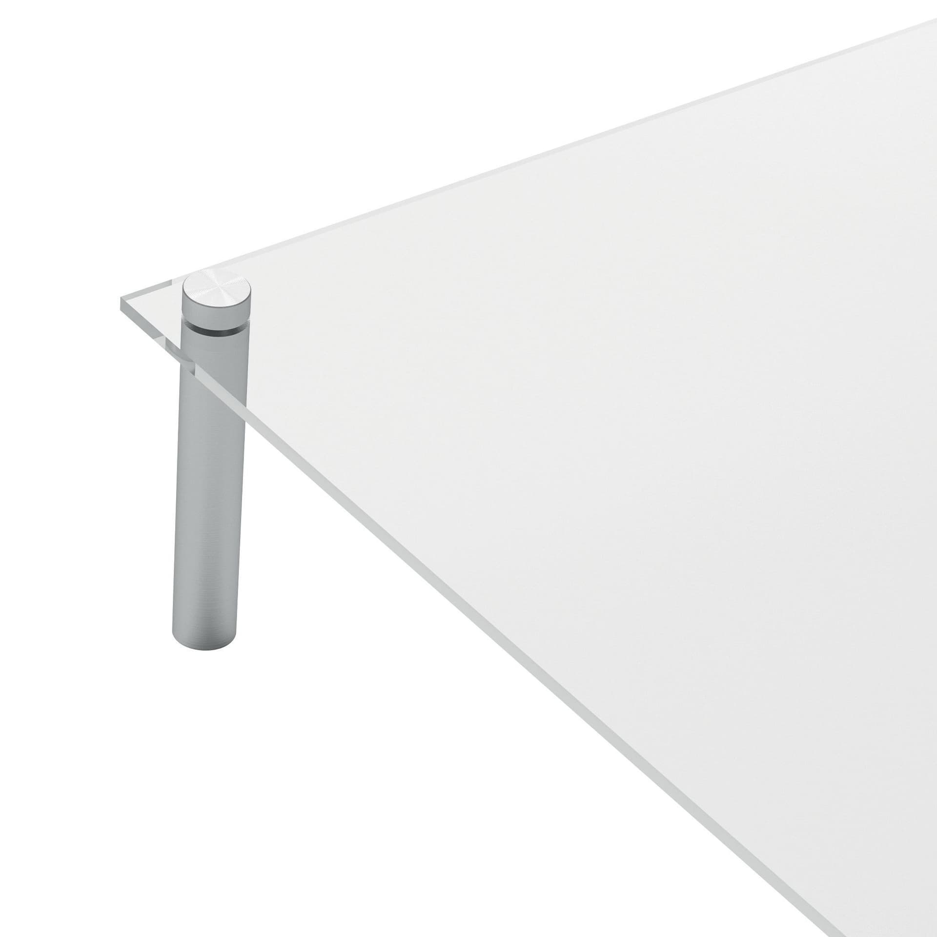 Notitiebord Nobo transparant acryl schuin A4 5