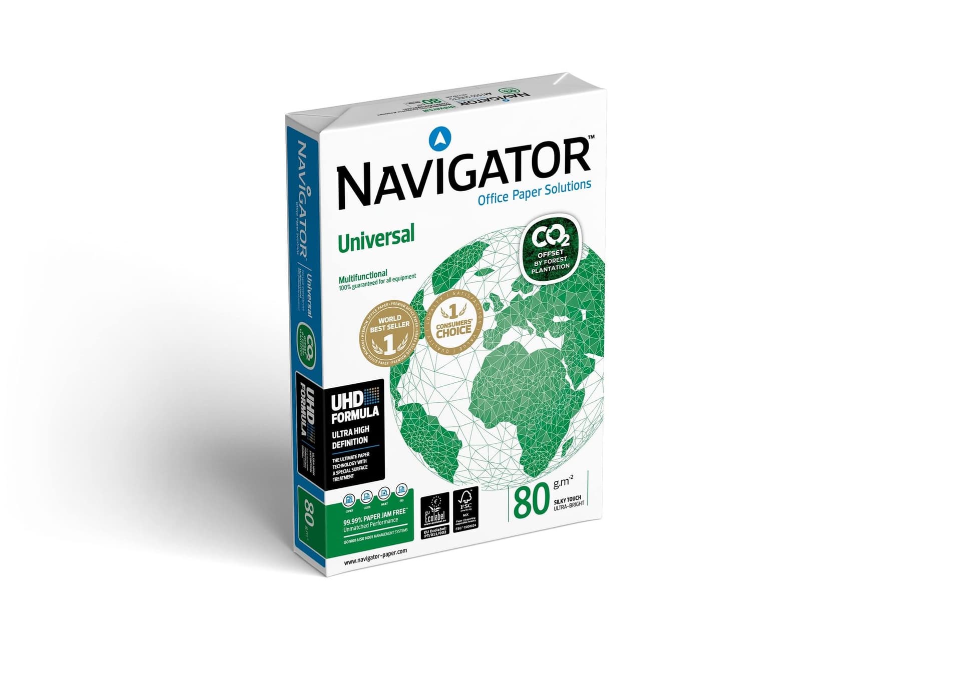 Kopieerpapier Navigator Universal CO2 A4 80gr wit 500 vel 2