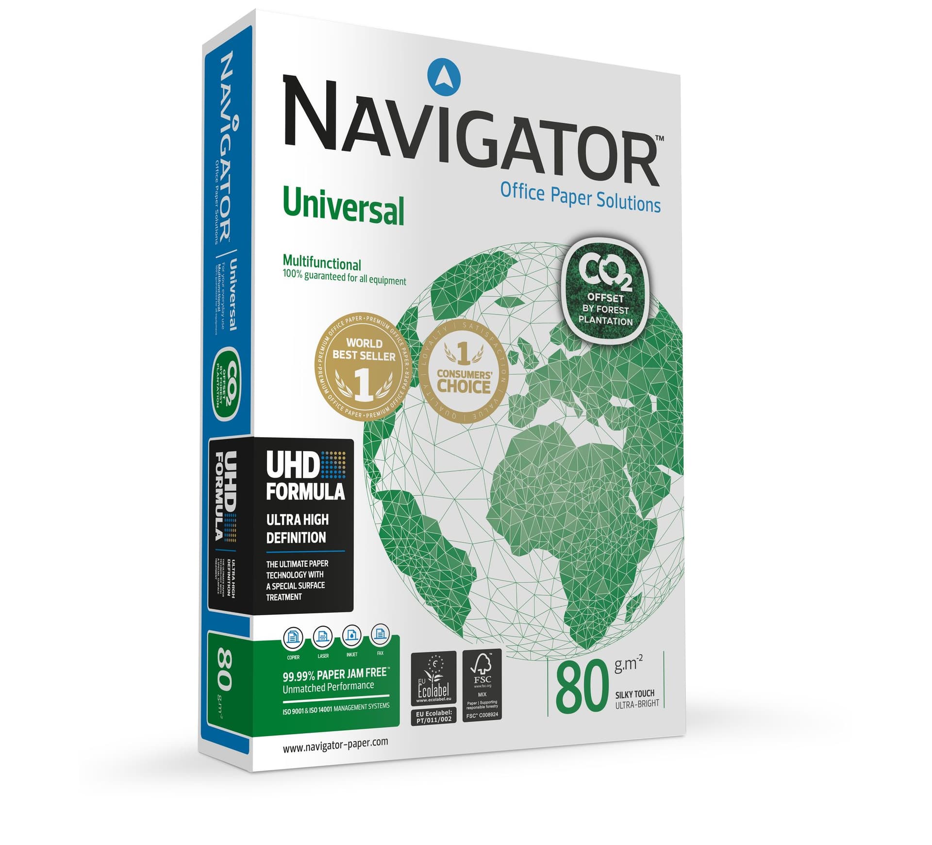Kopieerpapier Navigator Universal CO2 A4 80gr wit 500 vel 3