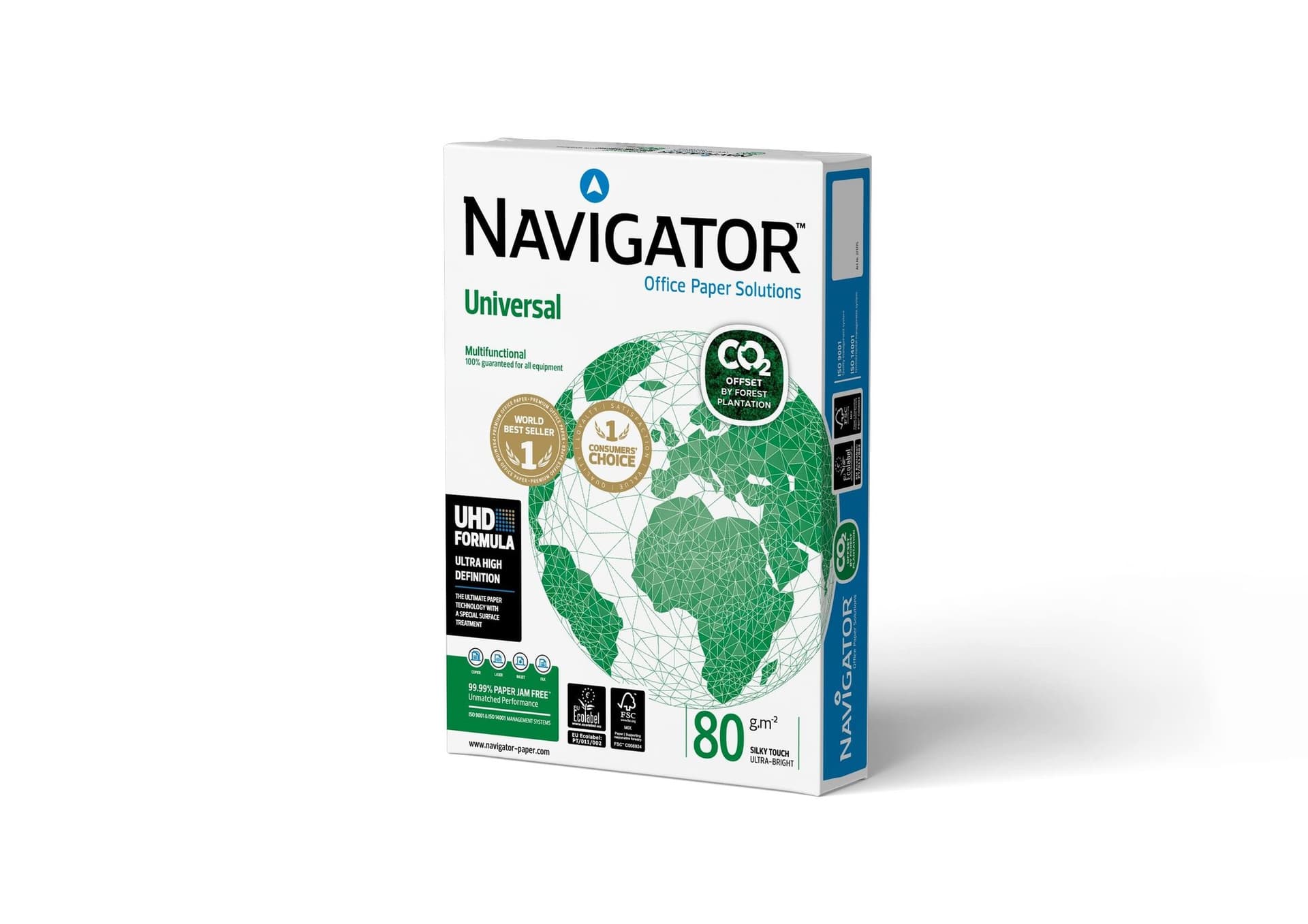 Kopieerpapier Navigator Universal CO2 A4 80gr wit 500 vel