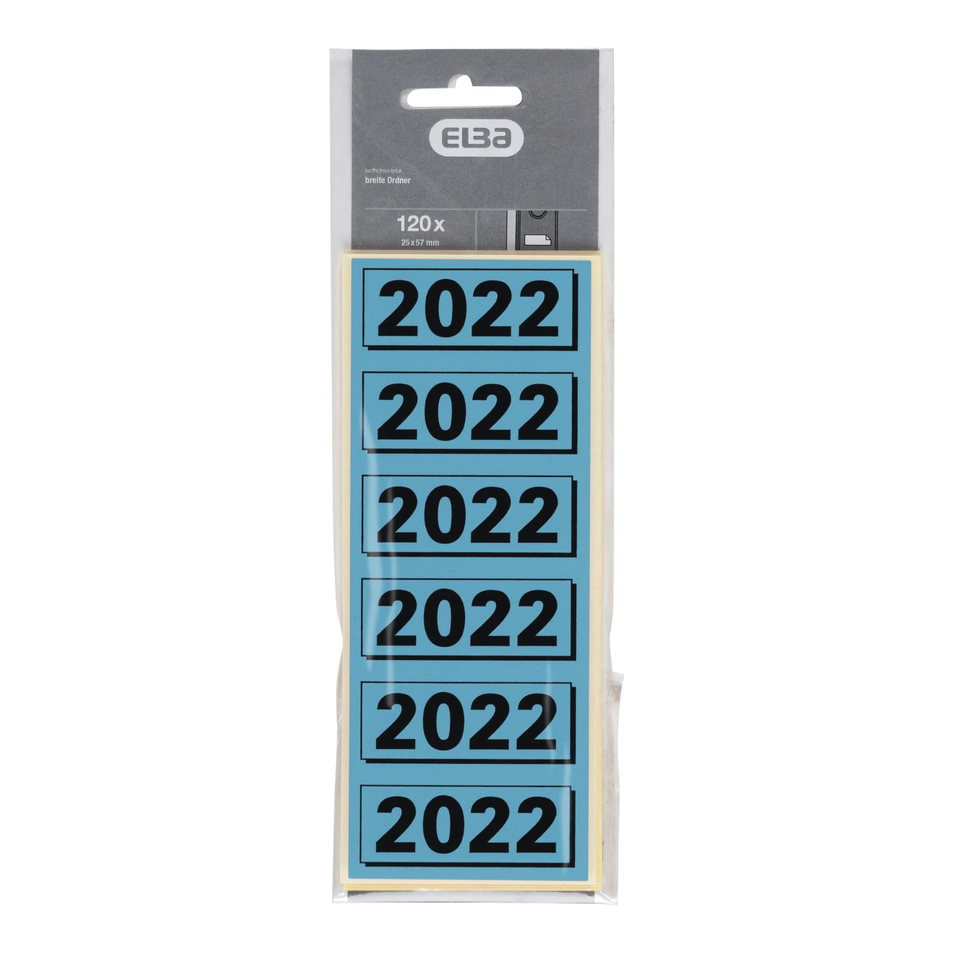Rugetiket Elba 2022 57x25mm blauw 2
