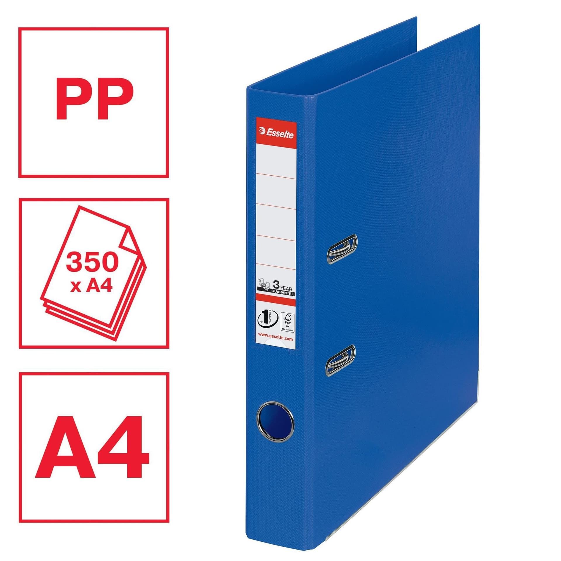 Ordner Esselte No 1 Power PP 50 mm blauw 5 stuks 4