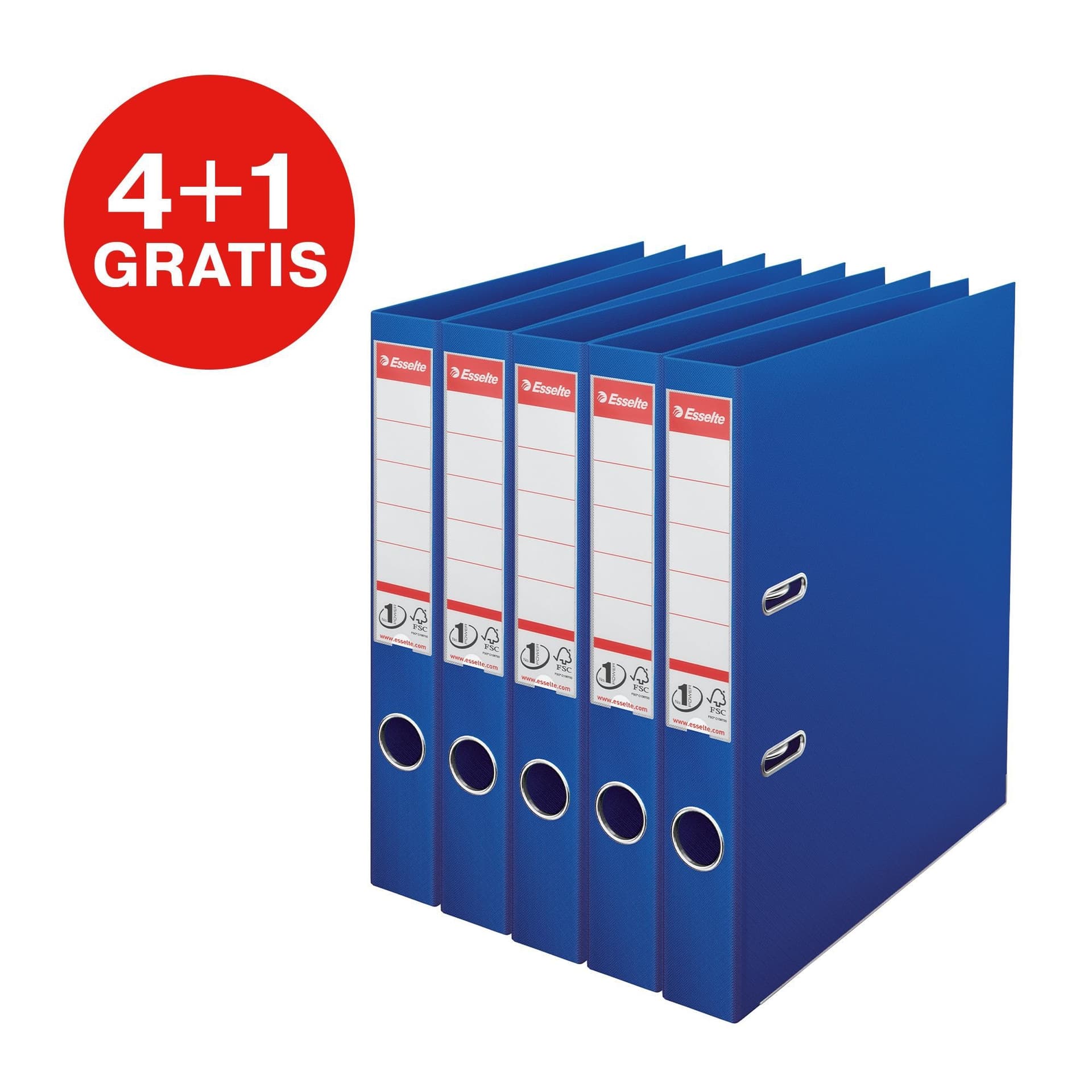Ordner Esselte No 1 Power PP 50 mm blauw 5 stuks 2
