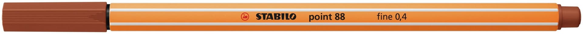 Fineliner STABILO point 88/38 fijn krijtrood 2