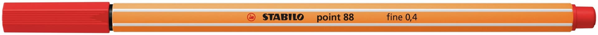 Fineliner STABILO point 88/48 fijn lichtrood 2