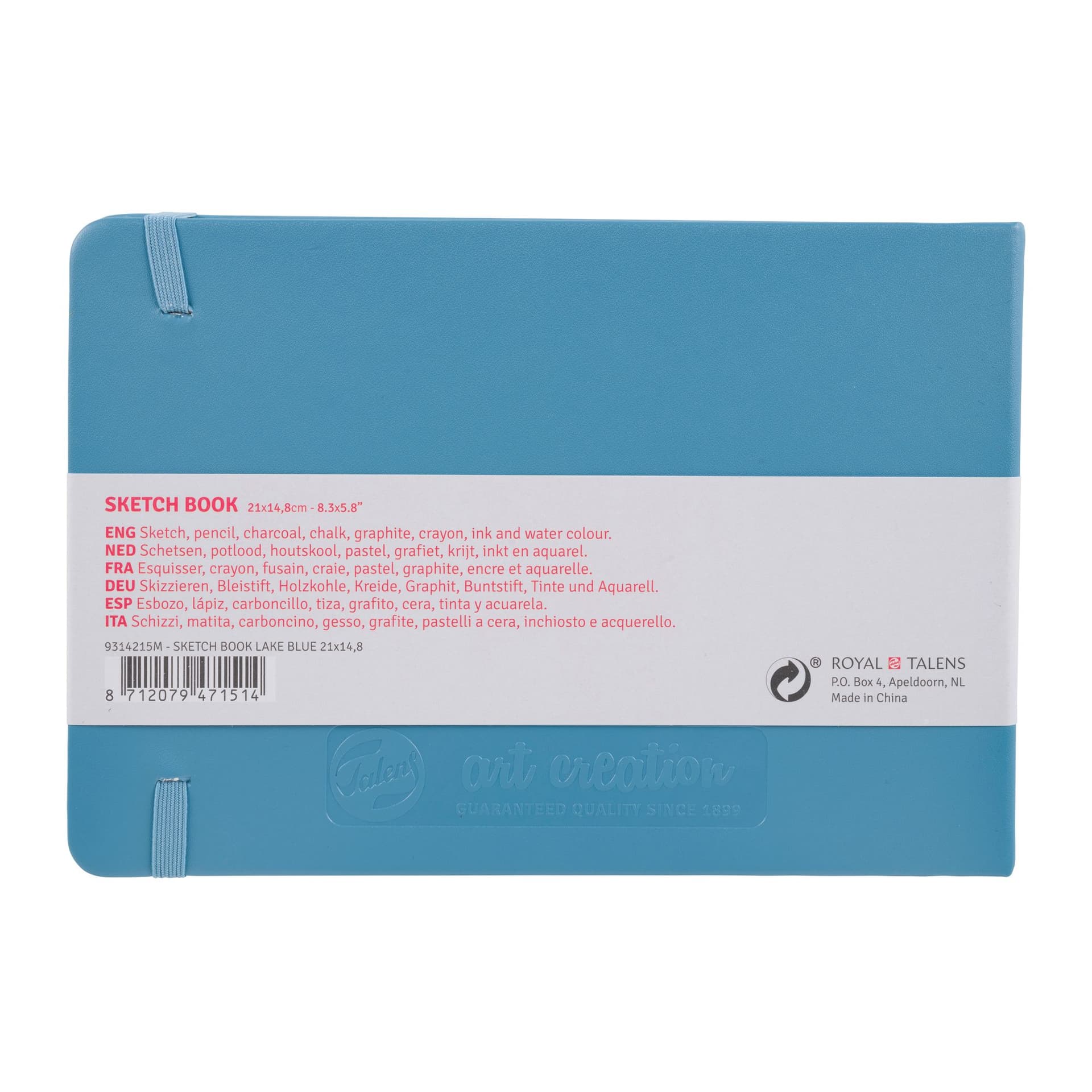 Schetsboek Talens Art Creation 80 witte vellen 140gr 210x150mm blauw 2
