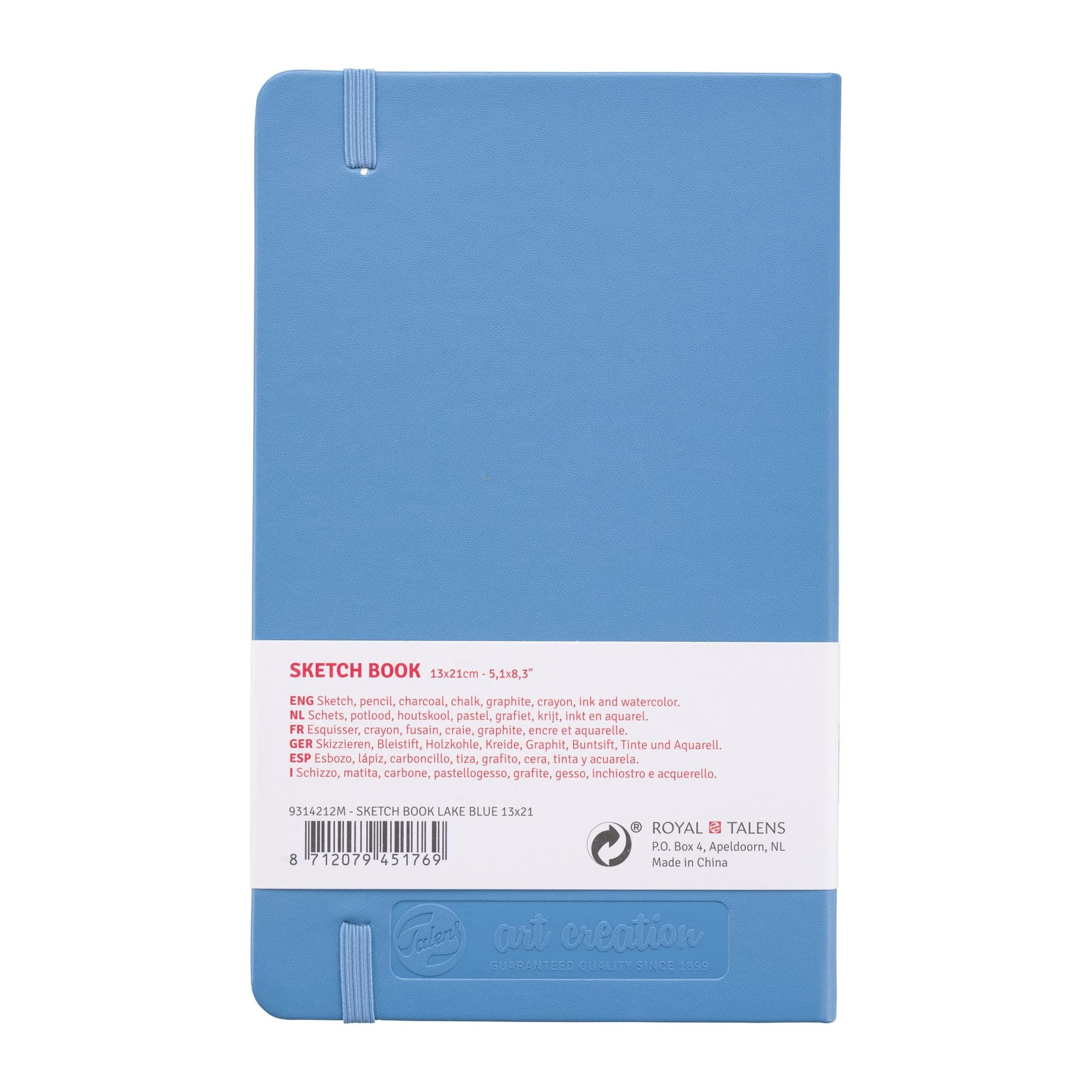 Schetsboek Talens Art Creation 80 witte vellen 140gr 130x210mm blauw 2