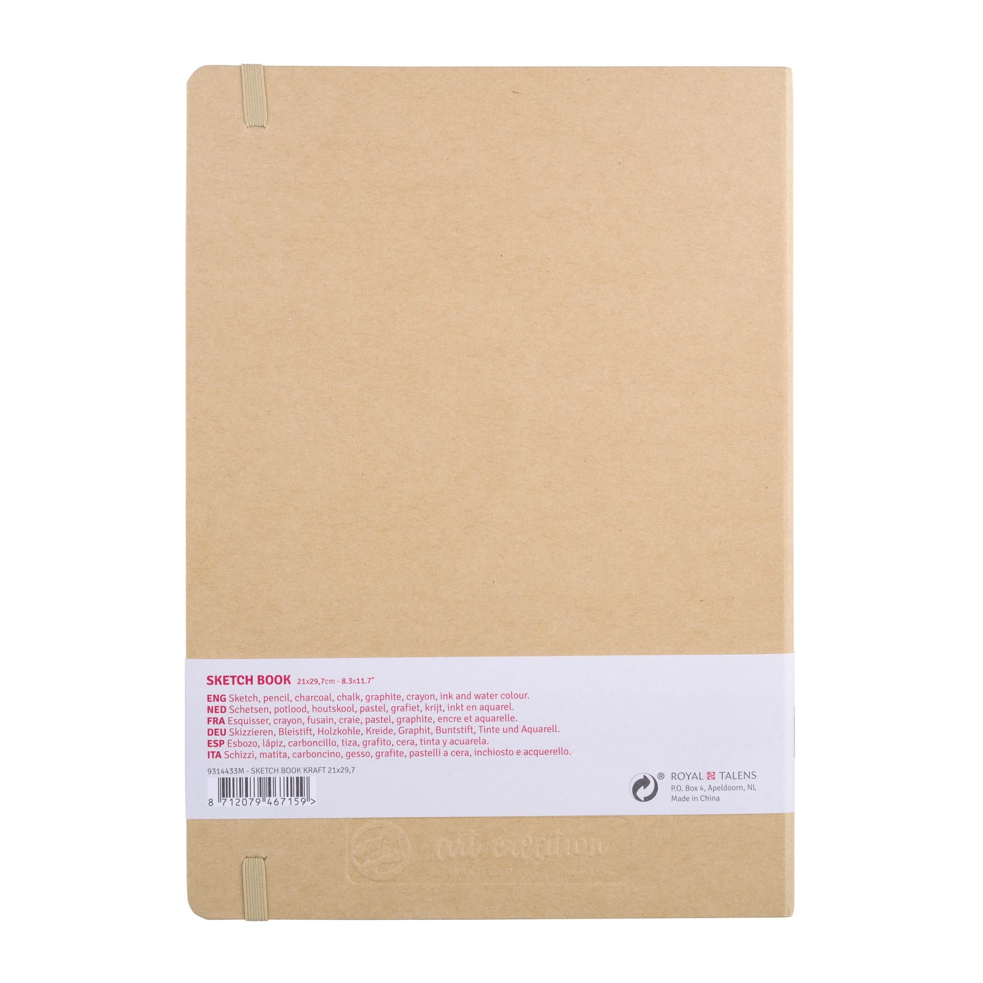Schetsboek Talens Art Creation 80 witte vellen 140gr 210x300mm kraft 2