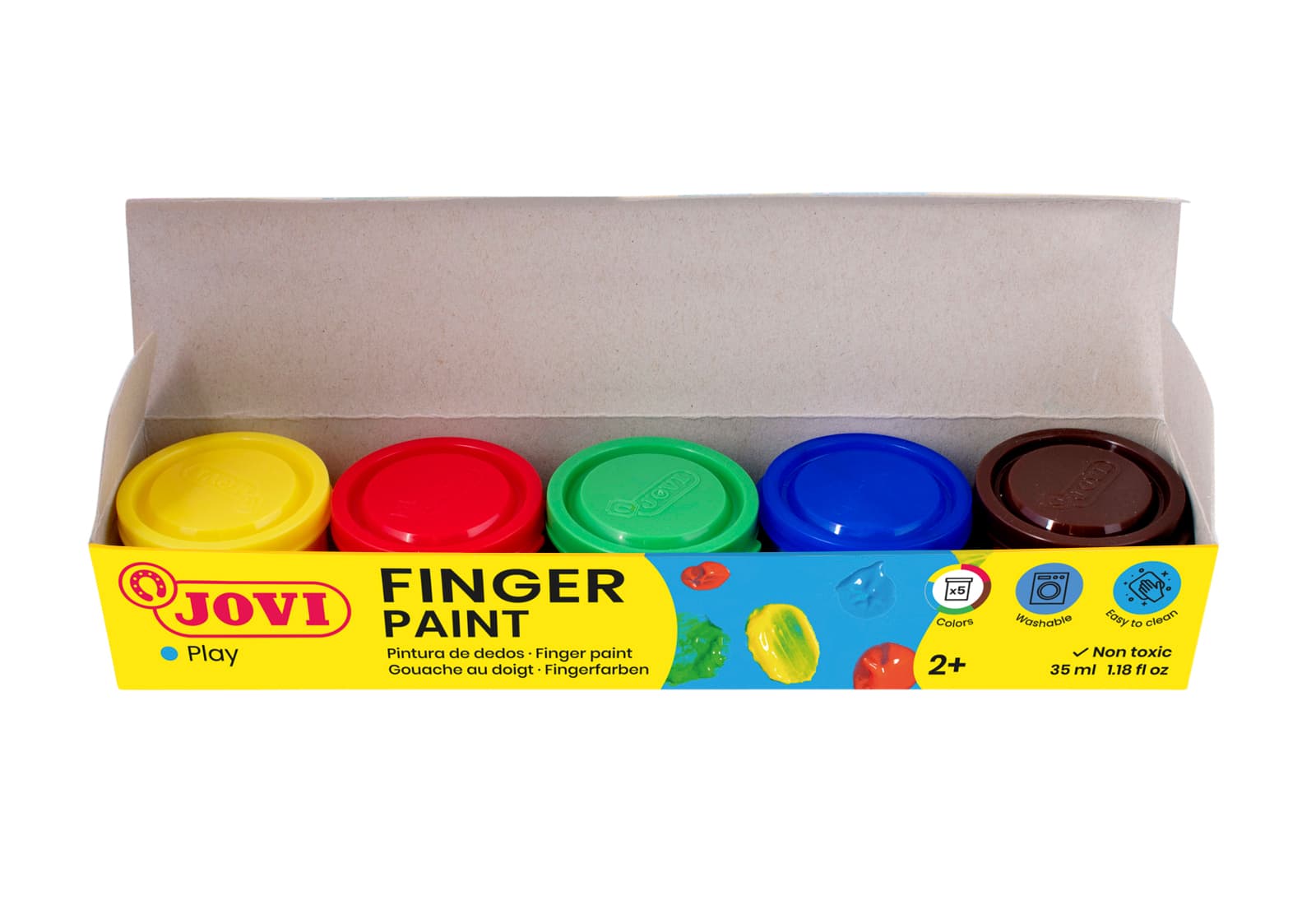 Vingerverf Jovi 35ml assorti set à 5 potjes 2