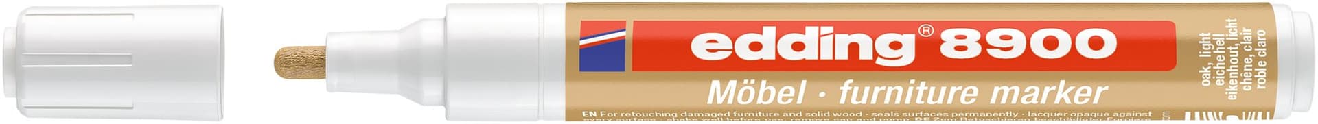 Viltstift edding 8900 meubel rond 1.5-2mm licht eikenhout blister1st 2