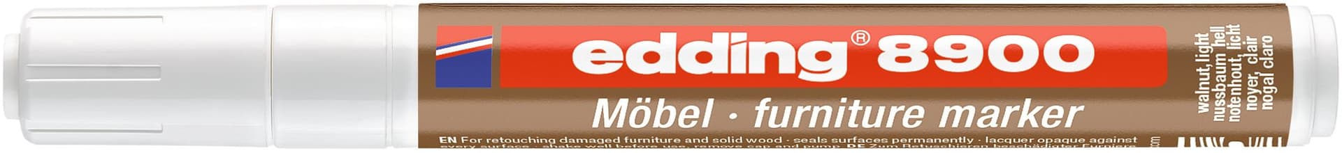 Viltstift edding 8900 meubel rond 1.5-2mm licht notenhout blister 1st 3
