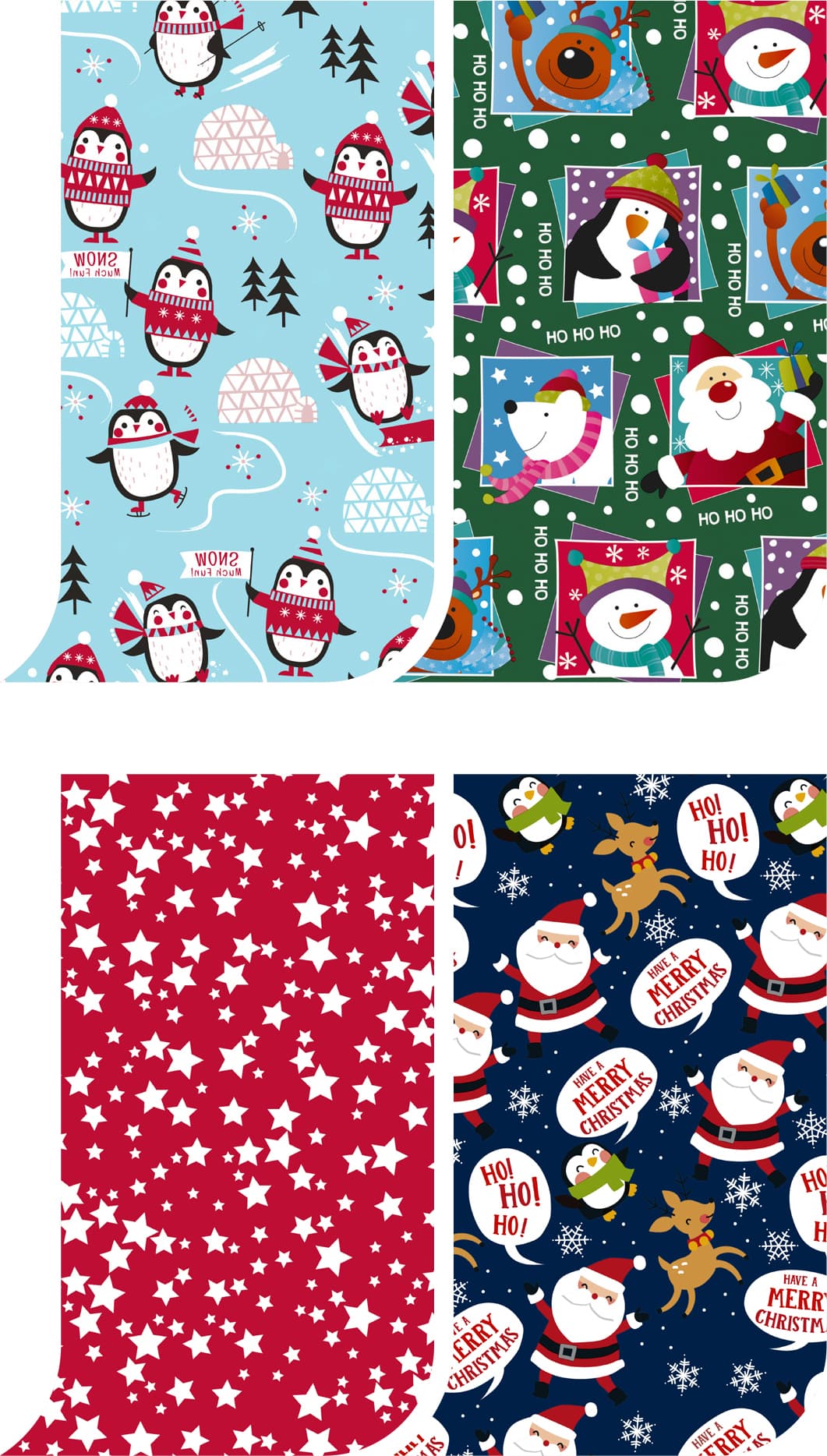 Inpakpapier Design Group Kerst 300x100cm assorti 2