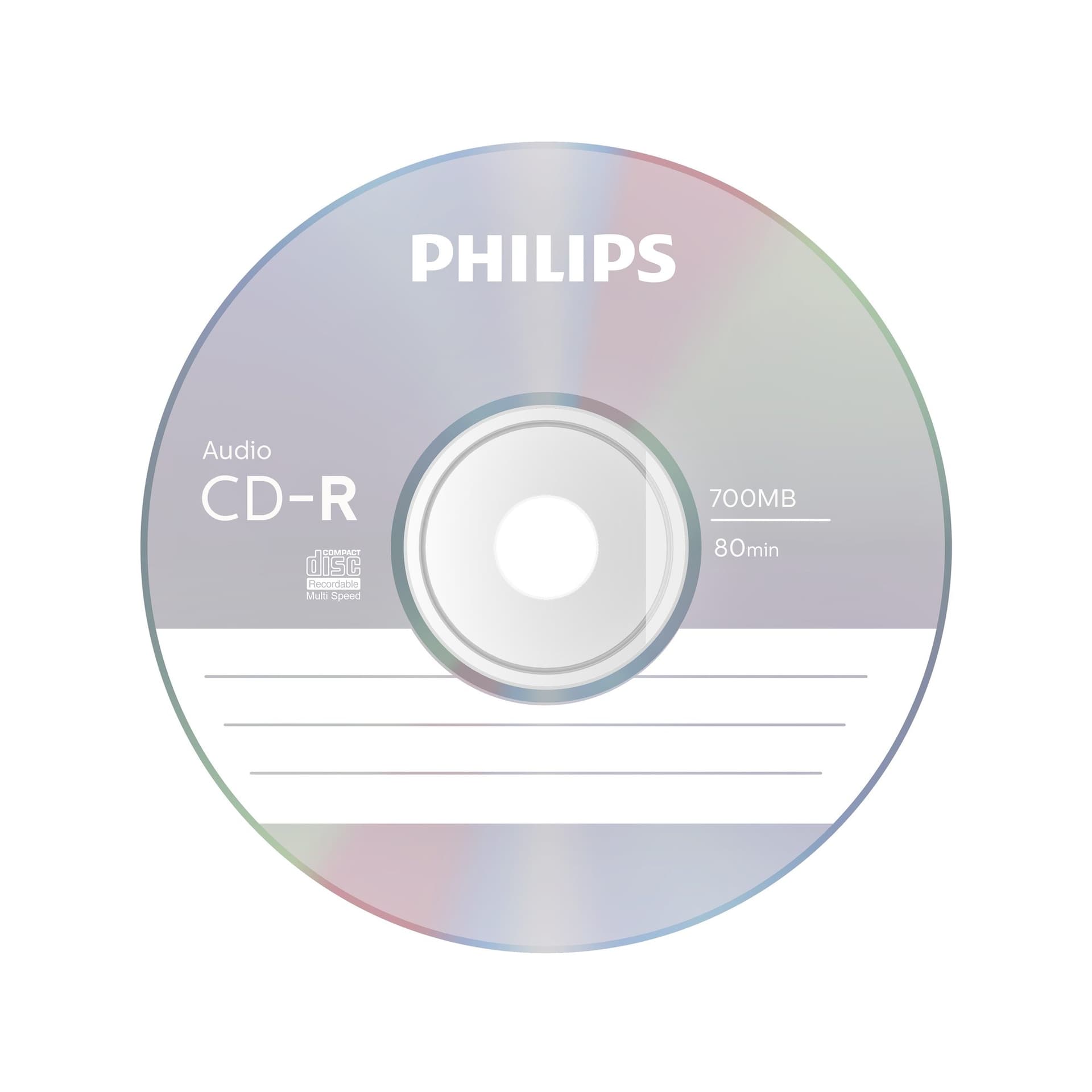 CD-R Philips 80Min audio JC 10 stuks 3