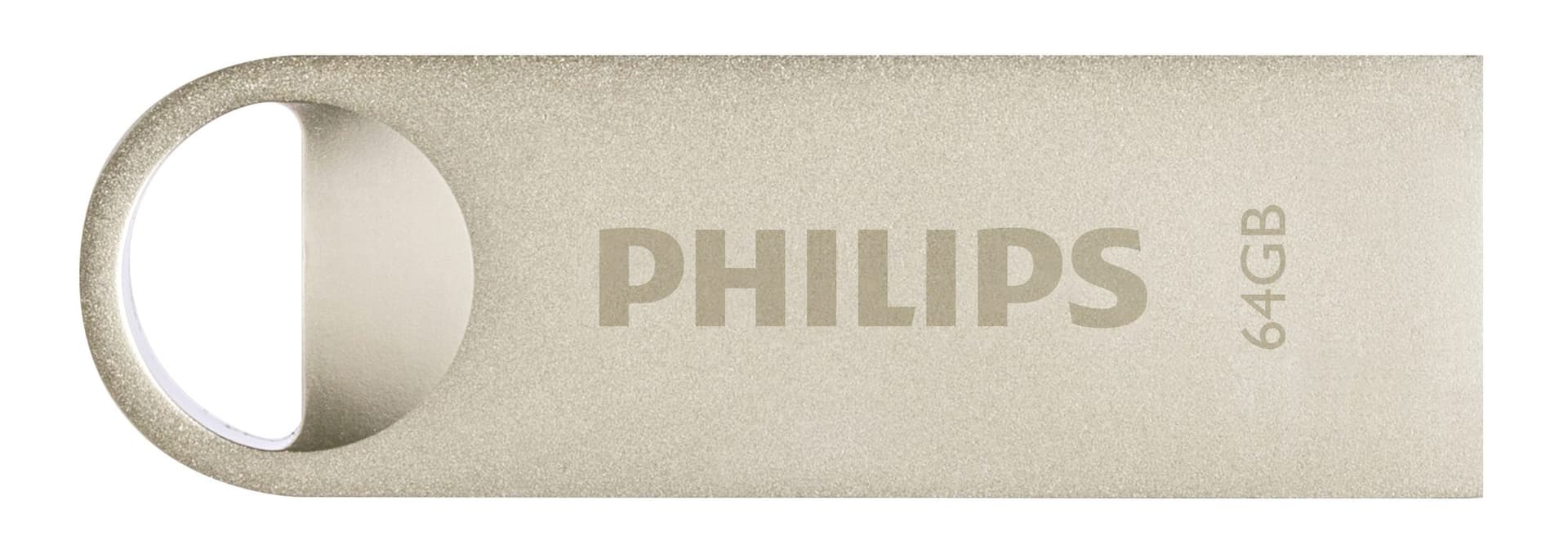 USB stick 2.0 Philips Moon USB-A 64GB zilver 2