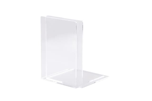 Boekensteun MAUL acryl 12x12x17cm set 2 glashelder 2