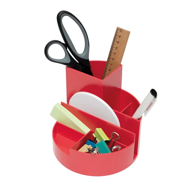 Pennenkoker MAULroundbox Blauwe Engel recycled 6 vaks rood 3