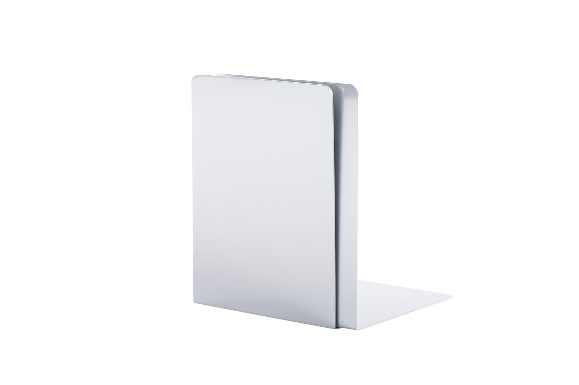 Boekensteun MAUL aluminium 16x15x21cm set 2 zilver 2