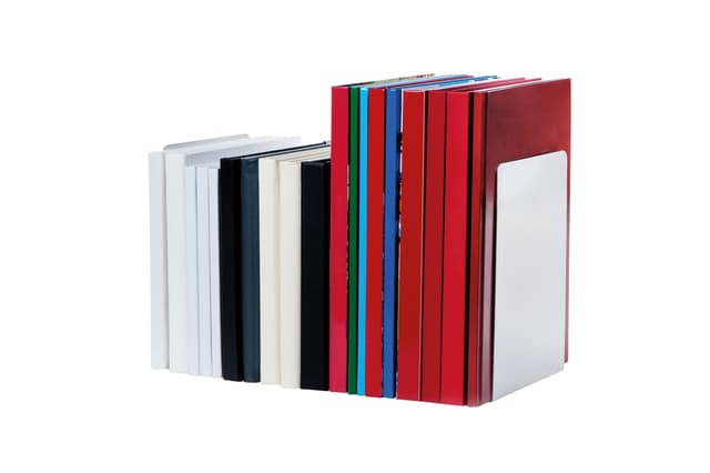 Boekensteun MAUL aluminium 16x15x21cm set 2 zilver 5