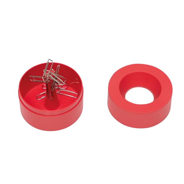 Papercliphouder MAULpro magnetisch recycled Ø73x60mm rood 3