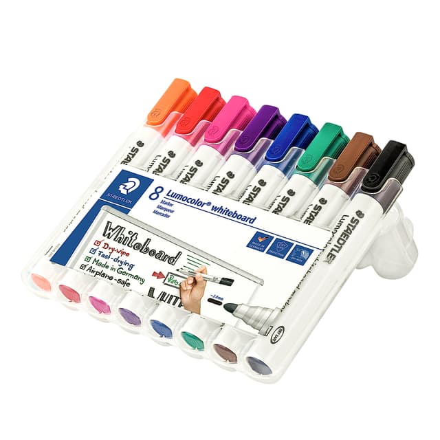 Whiteboardmarker Staedtler Lumocolor 351 set à 8 stuks assorti 2