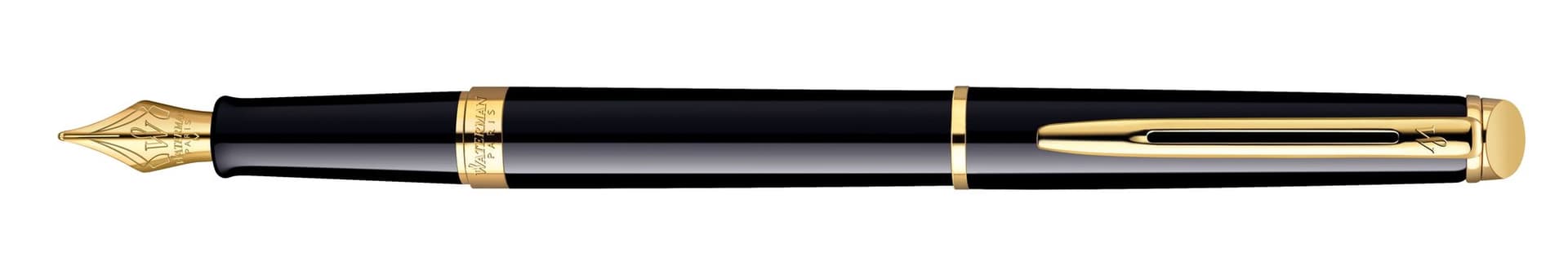 Vulpen Waterman Hémisphère black lacquer GT medium