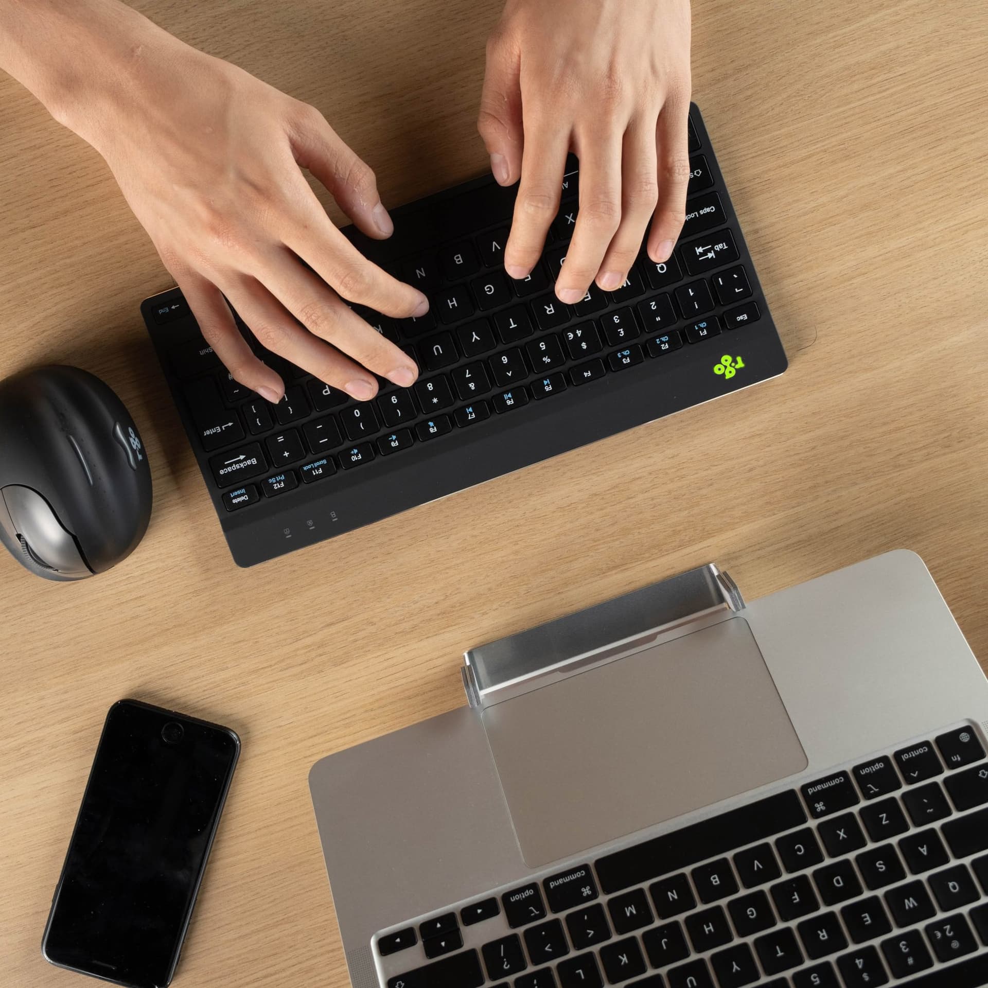 Toetsenbord R-Go Ergonomisch Compact Break QWERTY zwart 7