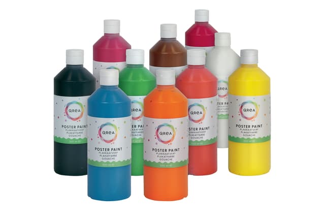 Plakkaatverf Qrea lichtrood 500ml 3
