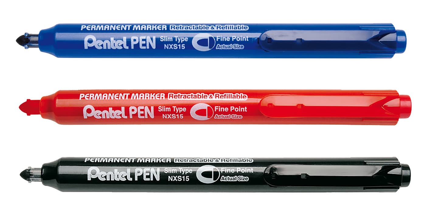 Viltstift Pentel NXS15 1mm rood 2