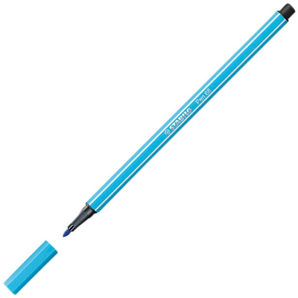 Viltstift STABILO Pen 68 Arty medium assorti blik à 66 stuks 2